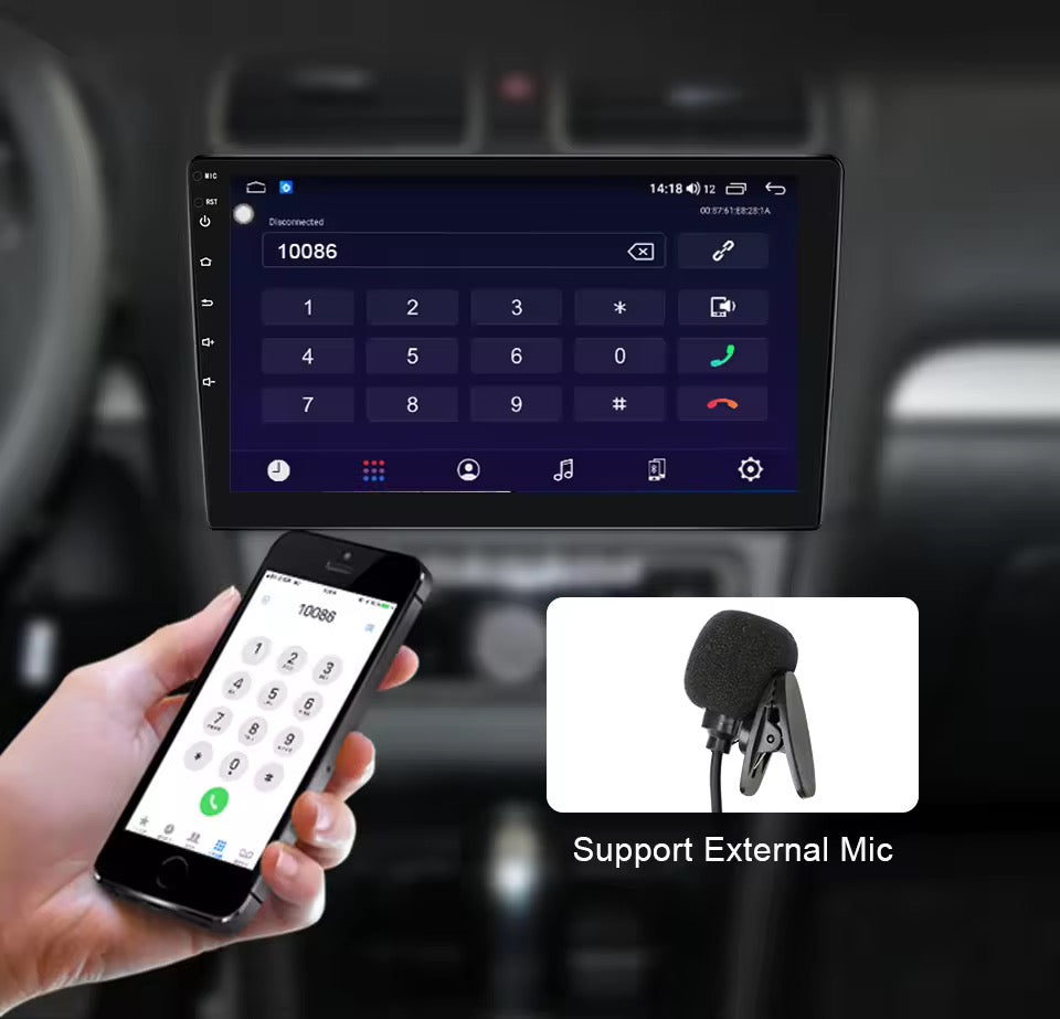 9” Car Stereo 4+64G For 2015-2023 TOYOTA HILUX Supports Apple CarPlay Android Auto Reverse Camera GPS NZ Map Android 12 Radio BT Hands Free Calls