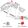 40Pcs Car Door Interior Dashboard Dash Trim Moulding Clips Suit For BMW 3 Series E46 E90 E91 E92 E93 X5 E53 Auto Retainers Grommets