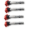 **SPECIAL** 4Pcs Red R8 Ignition Coils Suit For Audi R8 A3/4/5/6/7/8 TT Q3/5 For VW Golf MK5 MK6 GTI R Jetta Passat Tiguan CC Tiguan