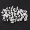 50PC/Bag Door Panel Clips With Seal Ring Suit For BMW E34 E36 E38 E39 E46 M3 M5 Z3 X5