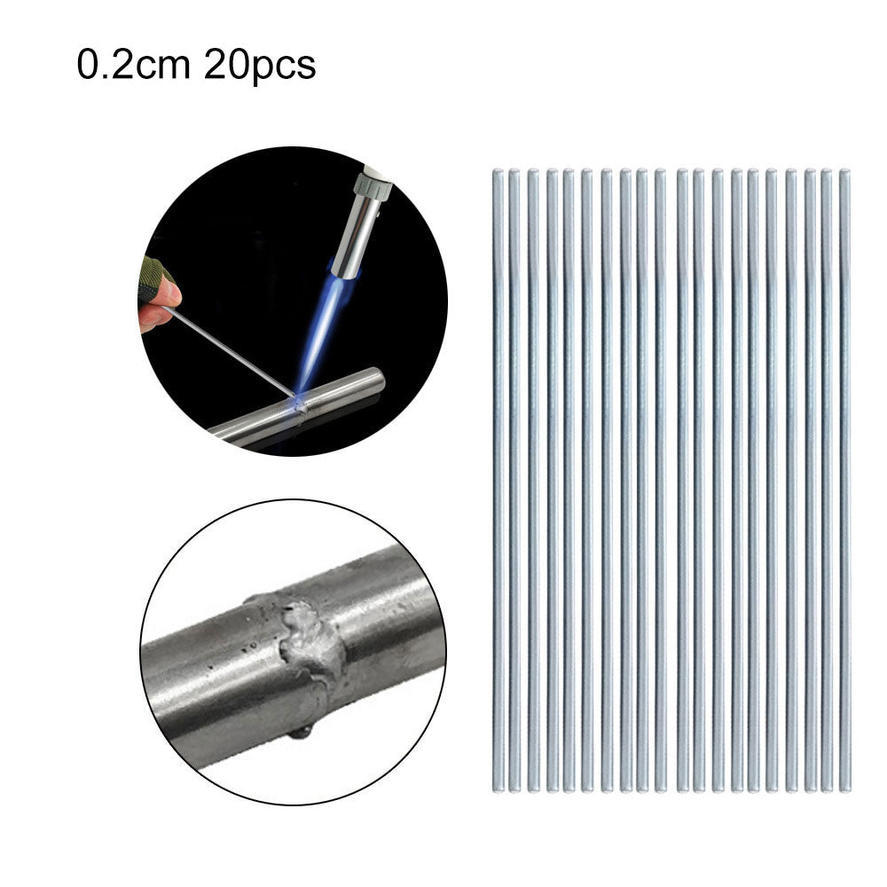 40Pcs/Set 2mm Low Temperature Easy Melt Aluminium Welding Rods Weld Bars Cored Wire Rod For Soldering