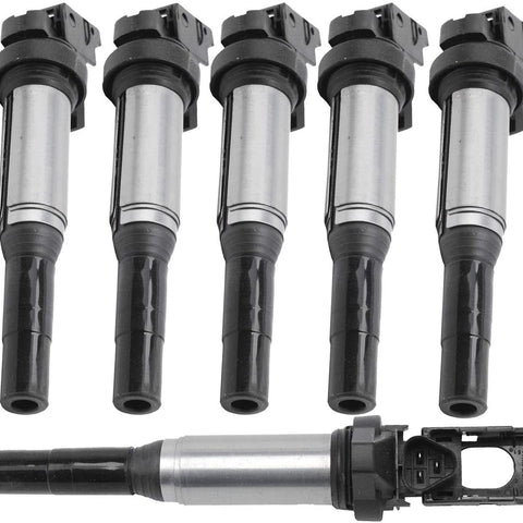 6PCS/Lot Ignition Coils 12138616153 12137594596 0221504470 12137571643 C1795 C1826 Suitable for BMW E81 F22 F23 E46 E90 F33 X3 E83