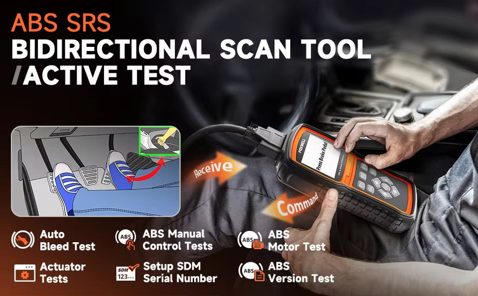 Foxwell NT630 Plus Bidirectional OBD2 Scan Tool ABS Airbag SRS SAS Crash Data Reset Auto ODB2 Car Diagnostic Tools OBD Automotive Scanner