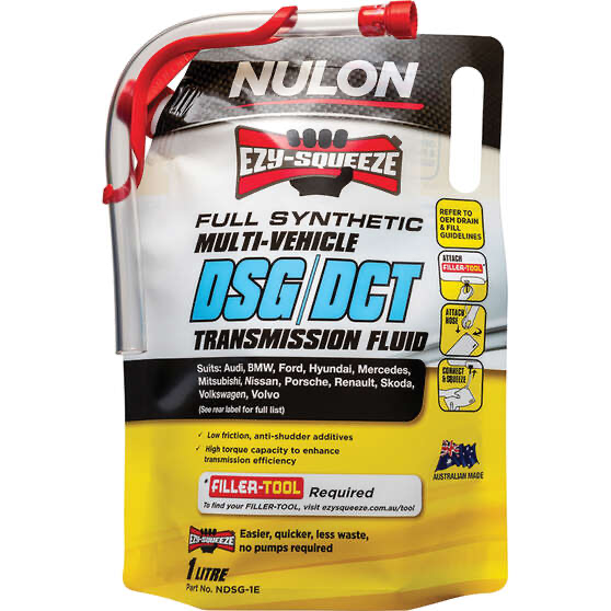 5 x 1L Nulon Full Synthetic Multi-Vehicle DSG/ DCT Transmission Fluid For Audi A3 S3 VW Golf GTI R32 Golf 6R BMW DCT