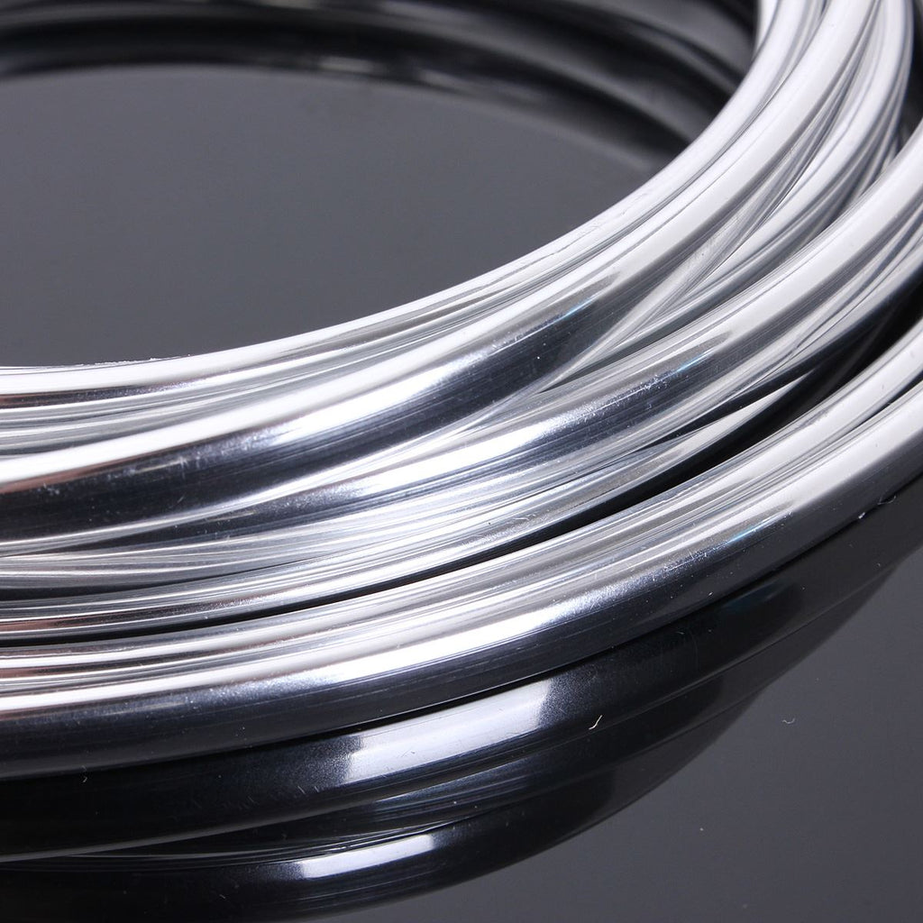 6M Chrome Moulding Trim Strip Car Door Edge Scratch Guard Protector Cover