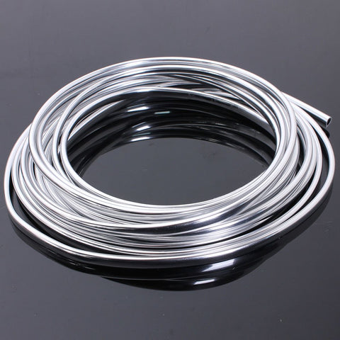 6M Chrome Moulding Trim Strip Car Door Edge Scratch Guard Protector Cover
