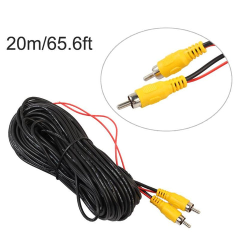 Reverse Rear View Parking Camera Extension 20M RCA Wire Audio Converter Cable Video CableReverse Rear View Parking Camera Extension 20M RCA Wire Audio Converter Cable Video Cable