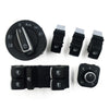 VW Headlight Window Mirror Switch kit - 6 Pcs for VW Golf 5