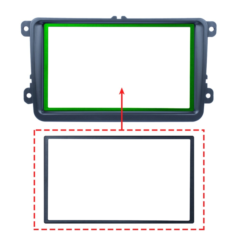 Stereo Frame For VW 7 Inch Car Radio DVD CD Frame Stereo Trim Quick Instal For Volkswagen