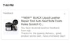 **NEW** BLACK Liquid Leather Repair Tool Auto Seat Sofa Coats Holes Scratch Cracks Restoration For Car, Sofa, Shoe