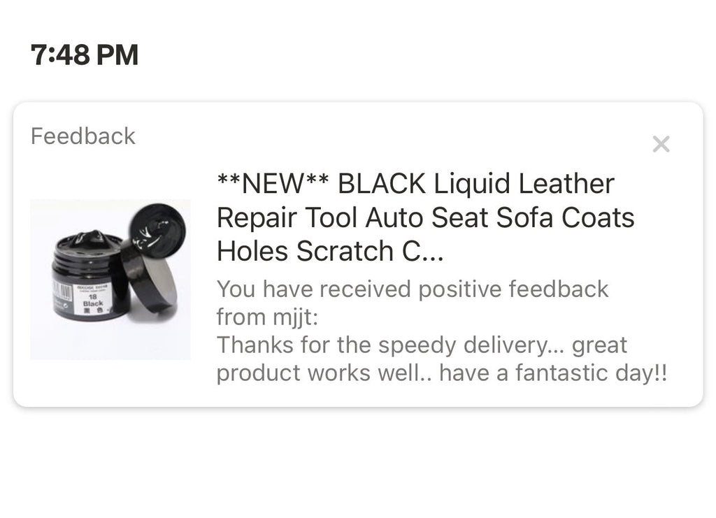 **NEW** BLACK Liquid Leather Repair Tool Auto Seat Sofa Coats Holes Scratch Cracks Restoration For Car, Sofa, Shoe