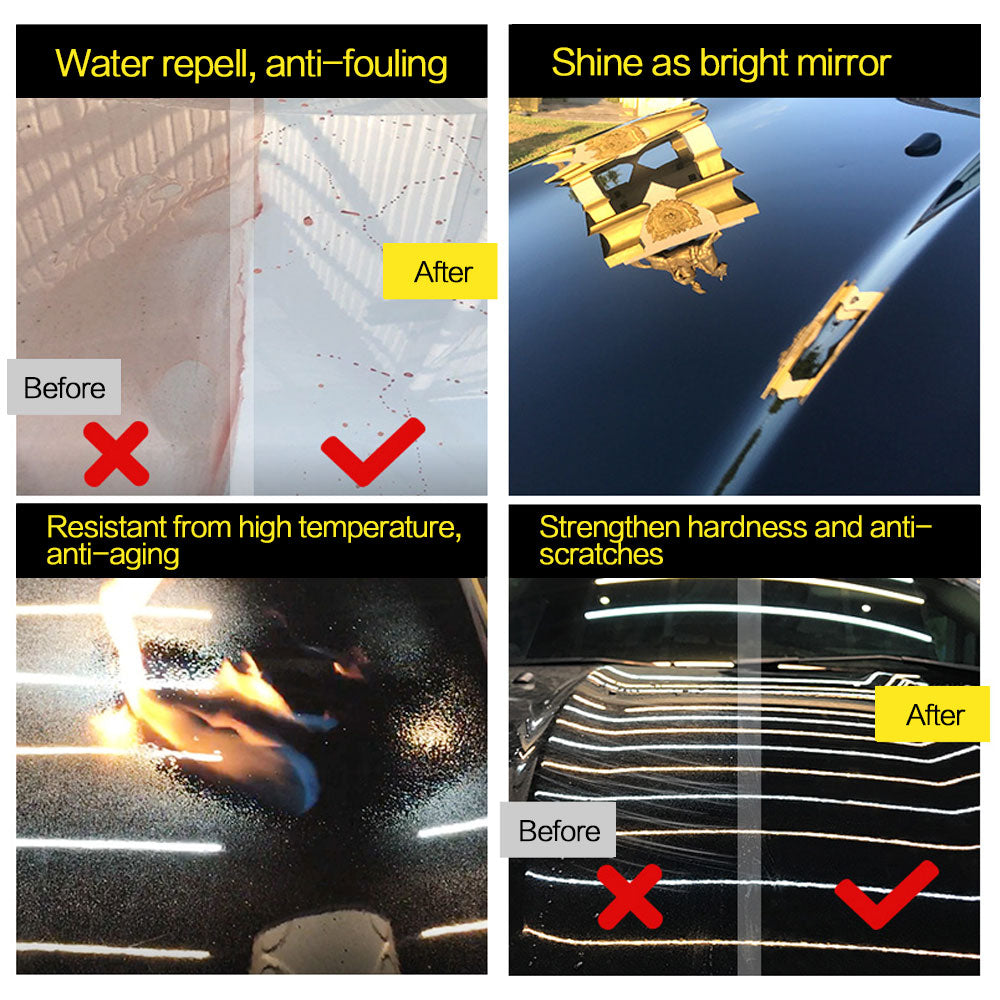 2 x 9H Ceramic Car Coating Motocycle Paint Care Car Liquid Glass Nano Hydrophobic Coating