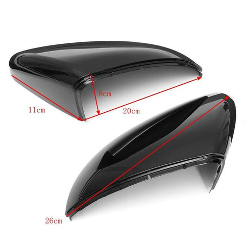 Pair of Black Door Wing Mirror Cover Caps for VW Golf 6 MK6 2009 2010 2011 2012 2013