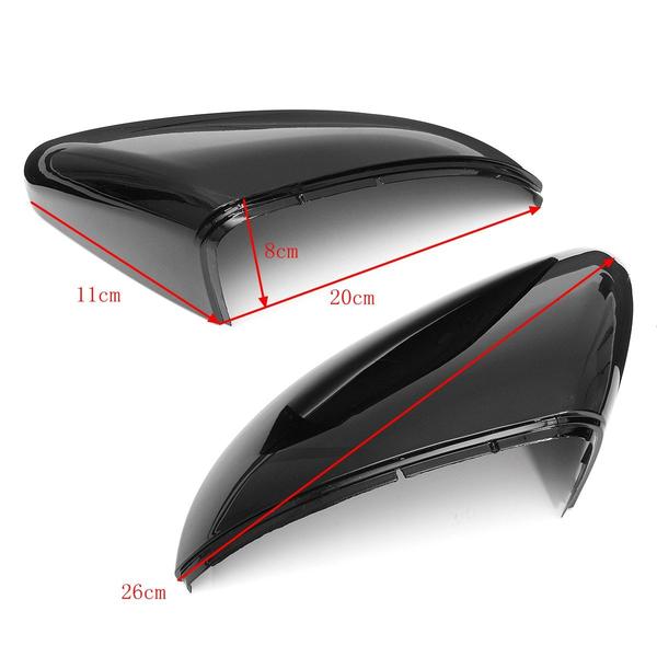 Right Side Black Door Wing Mirror Cover Cap for Golf 6 MK6 2009 2010 2011 2012 2013