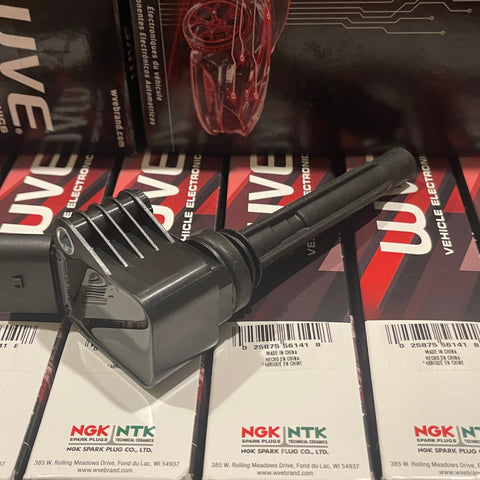 Set of 4 x WVE Ignition Coils For VW Golf MK7 GTI Audi A3 S3 V8 2.0T RS3 All EA888 Gen3 06H 905 110 G WVE 5C1904 06H905110G 4 x Coil Packs