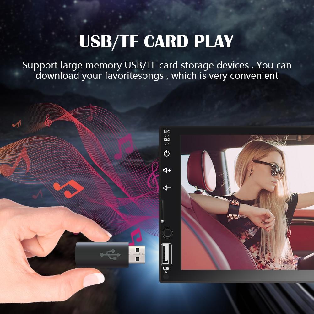 Car Stereo Suit Toyota with Apple CarPlay / Android Auto + Camera 2DIN Head Unit, Bluetooth, 7" Touch Screen Radio CarPlay