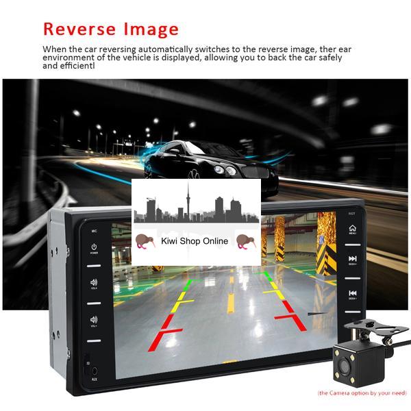 Toyota Size Car Stereo Head Unit + 8IR Rear View Camera, Bluetooth, Radio, Video Player