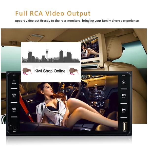 Toyota Size Car Stereo Head Unit + 8IR Rear View Camera, Bluetooth, Radio, Video Player