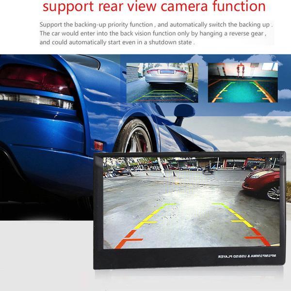Double Din Car Stereo Carplay + Rear View Camera, Wired Apple CarPlay Android Auto, Bluetooth