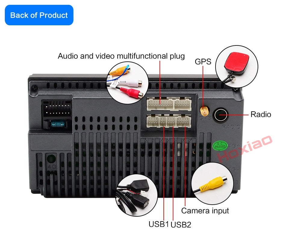 **SPECIAL!* Car Stereo CarPlay / Android Auto 2 DIN 7” Compatible with Honda Harness, Camera, GPS Navigation, Bluetooth, USB