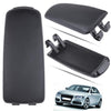 Center Console Armrest Lip Cover Black Leather Arm Rest Cap for Audi A4 B6 B7 02-07