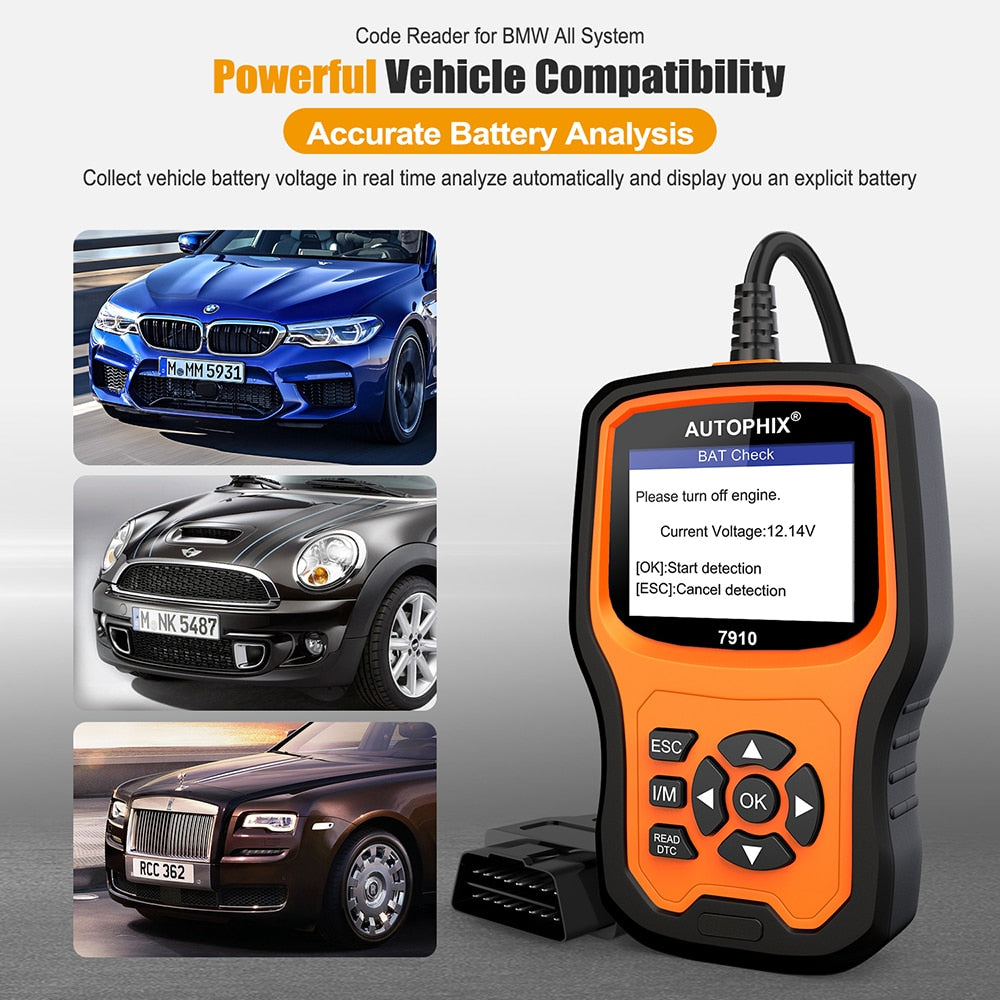 Scan Tool For BMW Automotive Scanner OBD2 SRS SAS ABS EPB Oil Reset For BMW Rolls Royce OBD Diagnostic Tool