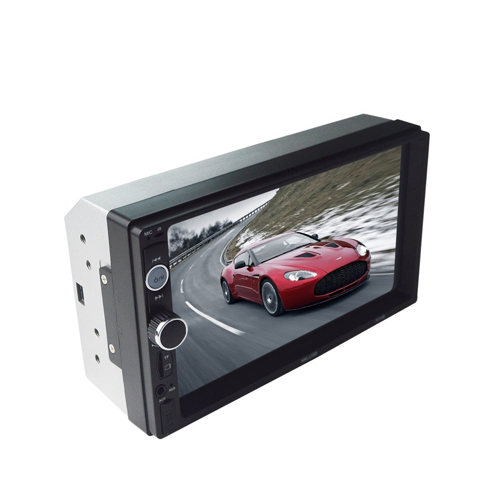 Car Stereo Double DIN Head Unit with Rear View Camera, Bluetooth