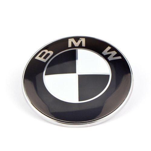 BMW Badge 74mm Bonnet Hood Self Adhesive Sticker Emblem for E46 E39 E38 E90 E60 Z3 Z4 X3 X5 X6