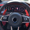 RED Metal Paddle Shift Extensions Set For VW Golf 7 GTI MK7 MK7.5 R Rline GTE GTD Steering Wheel DSG Paddle Extension * Not for Golf 7 *