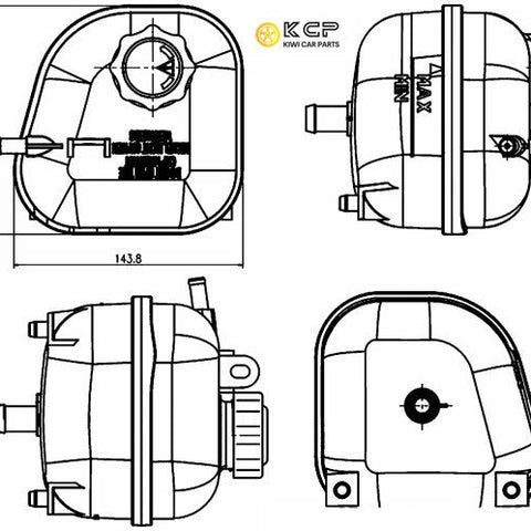 MAHLE / CLEVITE CRT85000S Coolant Reservoir