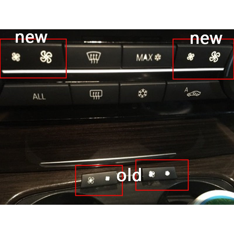 (LEFT + RIGHT) Air conditioning Switch Fan Button Cap Cover Replacement suit for BMW F10 F11 F02 F06 F07 F18