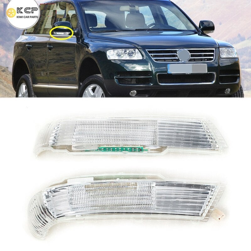 Right Side Rearview Mirror Turn Signal Indicator Lights Lamp Fit For VW Touareg 2003-2007 7L6949101B 7L6949102B AG07 102241