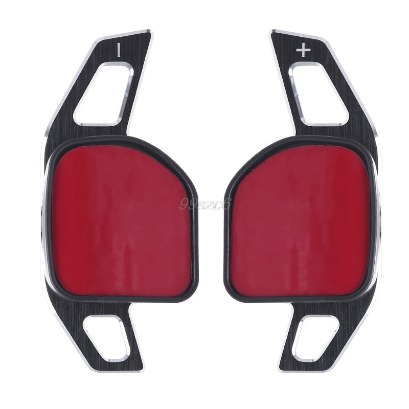 (SILVER) Steering Wheel DSG Paddle Extension Shift suit For AUDI A3 S3 A4 S4 B8 A5 S5 A6 S6 A8 R8 Q5 Q7 RS6 A1