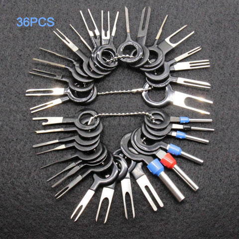 Car Terminal Repair Hand Tools Car Terminal Removal Electrical Wiring Crimp Connector Pin Extractor Kit Set