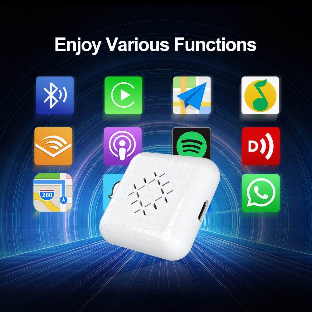 3.0 Mini Wireless Carplay Adapter for Hyundai Peugeot Honda Infiniti Chevrolet Renault Megane Seat for 98% Models IOS