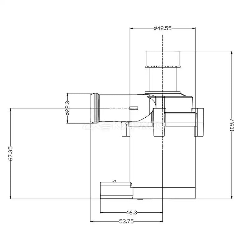 Auxiliary Water Pump For VW Golf Mk5 MK6 GTI 6R Jetta CC Passat B6 Audi A3 S3 Volkswagen EOS Scirocco Electric Water Pump