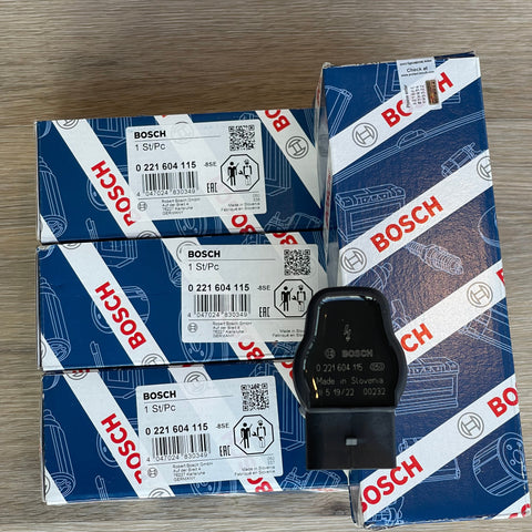 Set of 4 Genuine BOSCH Ignition Coils Suit For VW / AUDI / SKODA Golf MK5 6 GTI R FSI TFSI 2.0T 2.0 Bosch 0221604115, 07k905715G, 0 221 604 115 07k905715 G 07k 905 715 G