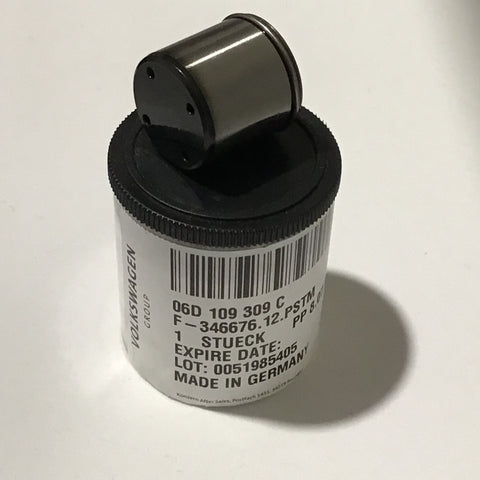 VW Genuine Cam Follower Tappet (HPFP) - 2.0T FSI TFSI engines for VW Golf MK5 GTI Golf MK6 Pirelli, MK6 GTI Edition 35 235hp 173kW, Golf 6 R, Audi A3 Audi S3 etc. 06D109309 C High pressure pump plunger