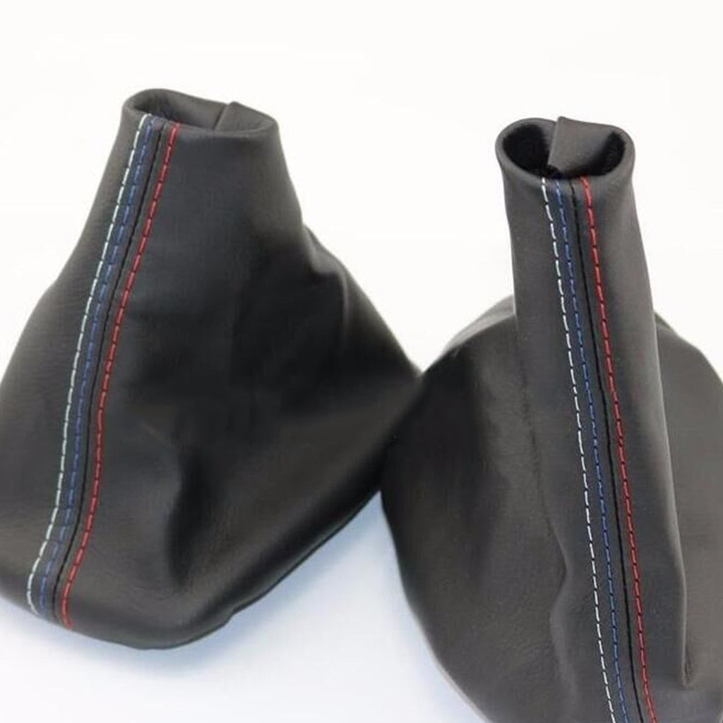2pcs x Handbrake Gaiter + Gear Shift Knob Gaiter For BMW E46 3 Series E36 M3(1991-1998)