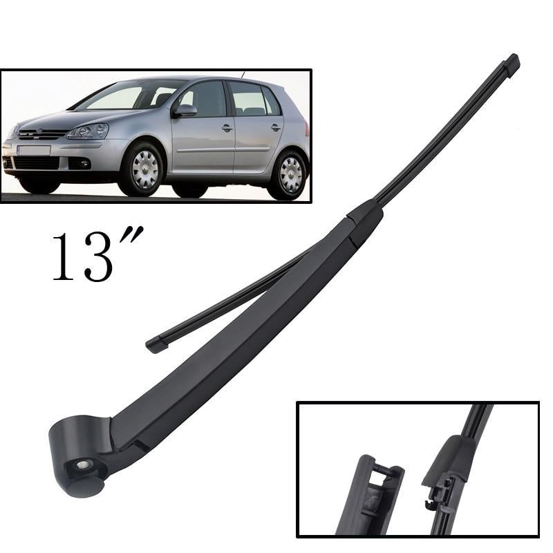 57596 AIC
Wiper 13" Rear Wiper Blade & Arm Set Kit For VW Golf V MK 5 2003-2009 Variant Windshield Windscreen Rear Window Part numbers:  3C9955425 6Q6955425 6Q6955425A 6Q6955435D 6Q6955707C 3C9 955 425 6Q6 955 425 6Q6 955 425A 6Q6 955 435D  6Q6 955 707C