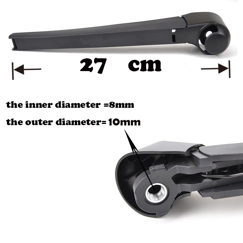 Wiper 13" Rear Wiper Blade & Arm Set Kit For VW Golf V MK 5 2003-2009 Variant Windshield Windscreen Rear Window Part numbers:  3C9955425 6Q6955425 6Q6955425A 6Q6955435D 6Q6955707C 3C9 955 425 6Q6 955 425 6Q6 955 425A 6Q6 955 435D  6Q6 955 707C
