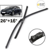 27F06
Front Wiper Blades Suitable For Toyota Avensis MK3 T27 T270 2009 - 2018 Windshield Windscreen Front Window 26"16"
Suitable For Toyota Avensis MK3 2009 - 2018
Size: 26"+16"

TOYOTA OEM Part Numbers: 8521205100  8522205070
Bosch 3397007538 3 397 007 538