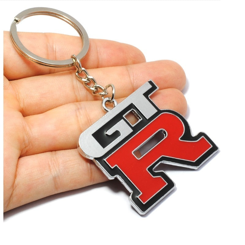 2PC x Fashion Metal 3D GTR Key Ring Chain Keychain for Nissan GTR Skyline