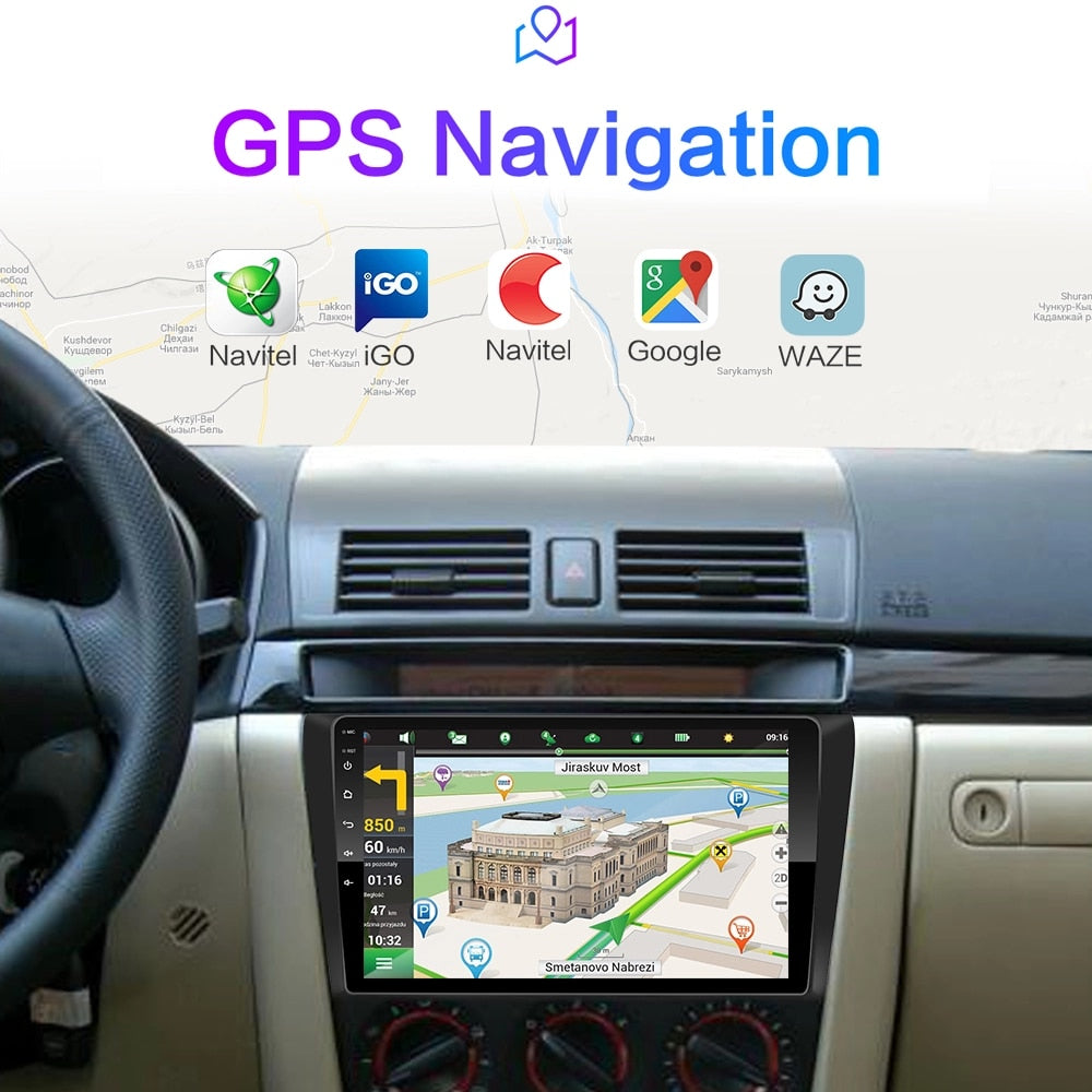 Car Stereo Android 4G+64G For Mazda 3 Axela 2009-2012 Supports Apple Car Play / Android Auto + Camera GPS Navigation Radio Stereo WIFI Multimedia Player