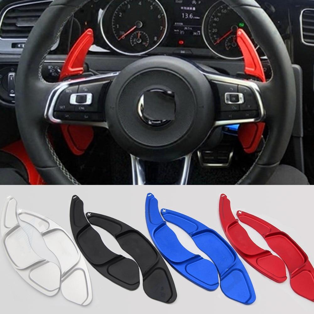 **CLEARANCE** RED Metal Paddle Shift Extensions Set For VW Golf 7 GTI MK7 MK7.5 R Rline GTE GTD Steering Wheel DSG Paddle Extension * Not for Golf 7 *