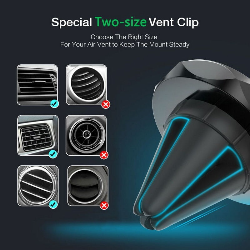 Car Phone Holder Magnetic Air Vent Mount Mobile Smartphone Stand Magnet Support Cell in Car GPS Suitable For iPhone XS Max Samsung