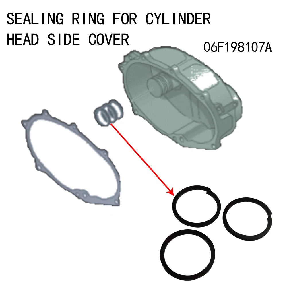 703.180 Elring
3 x Oil control 'O' rings on the inside of the side cover Audi A3 A4 VW Golf 5 MK5 GTI GTX Passat EA113 2.0T FSI TFSI 06F198107A 06F198107 A 06F 198 107 A 06F198107 A
