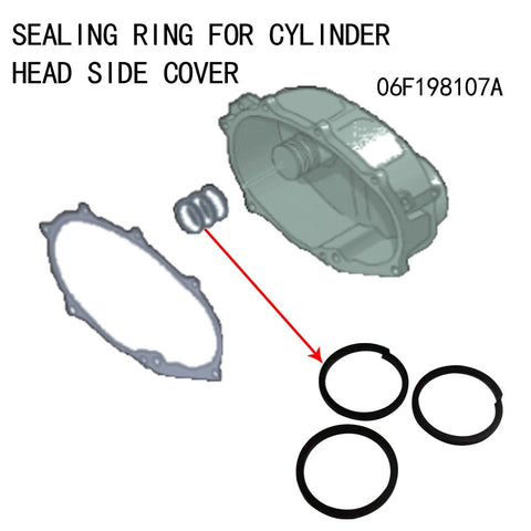 703.180 Elring
3 x Oil control 'O' rings on the inside of the side cover Audi A3 A4 VW Golf 5 MK5 GTI GTX Passat EA113 2.0T FSI TFSI 06F198107A 06F198107 A 06F 198 107 A 06F198107 A