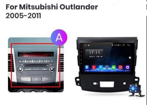 Android 11.0 2G+32G Car Radio Multimedia Player Supports Apple CarPlay Android Auto, GPS NZ Map For Mitsubishi Outlander XL 2 2005-2011 4007