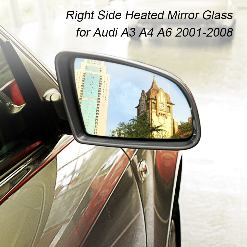 '+6 24.02
Right Side Heated Electric Wing Door Mirror Glass for Audi A3 A4 A6 2001-2008